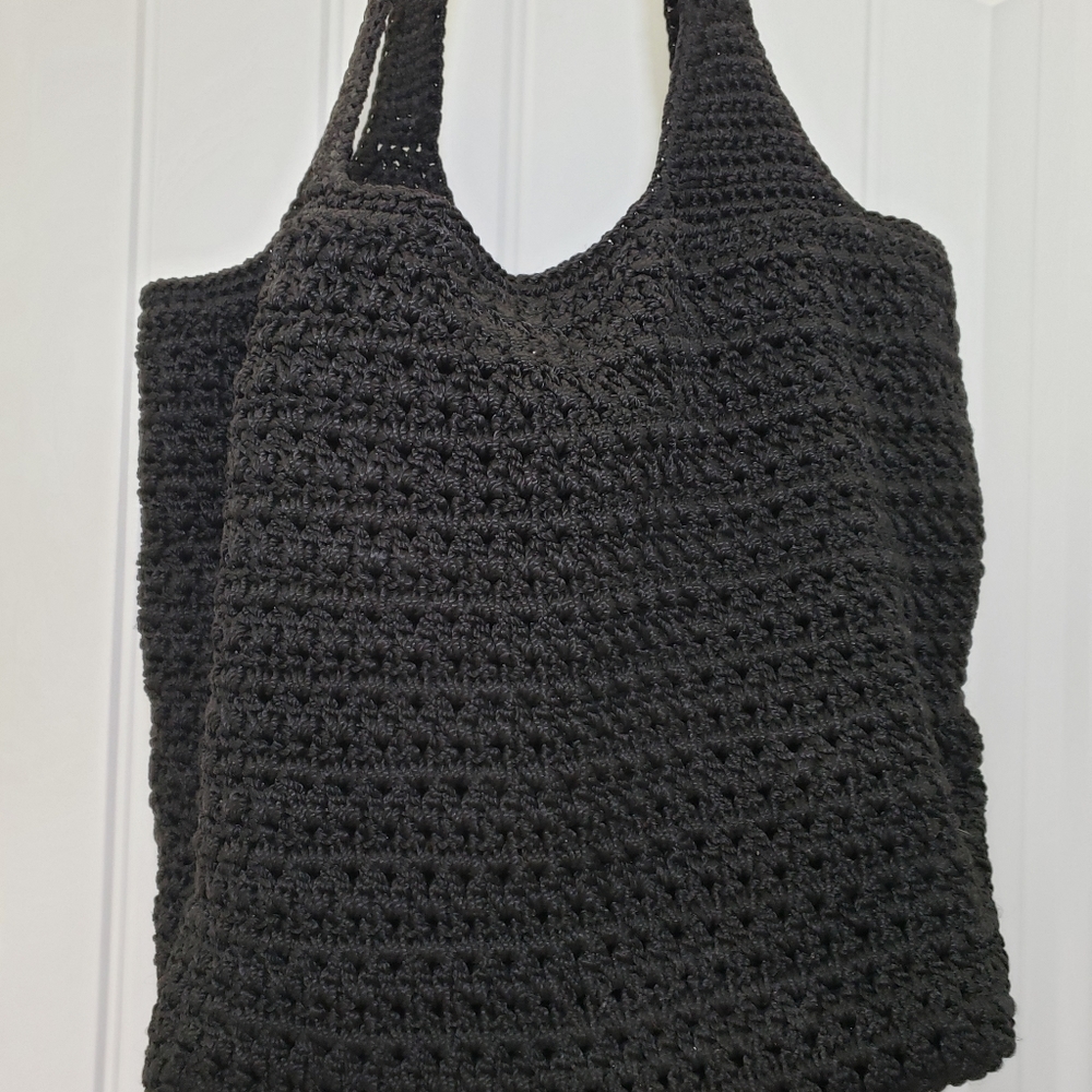 THE SAK black Tubular Top Zip Tote
